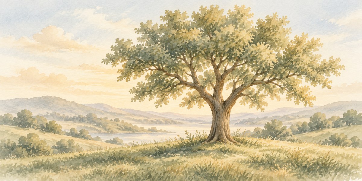 A flourishing tree with lush green grass beneath it